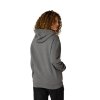 BLUZA Z KAPTUREM DAMSKA FOX CHECKER FLEECE PO HEATHER GRAPHITE L